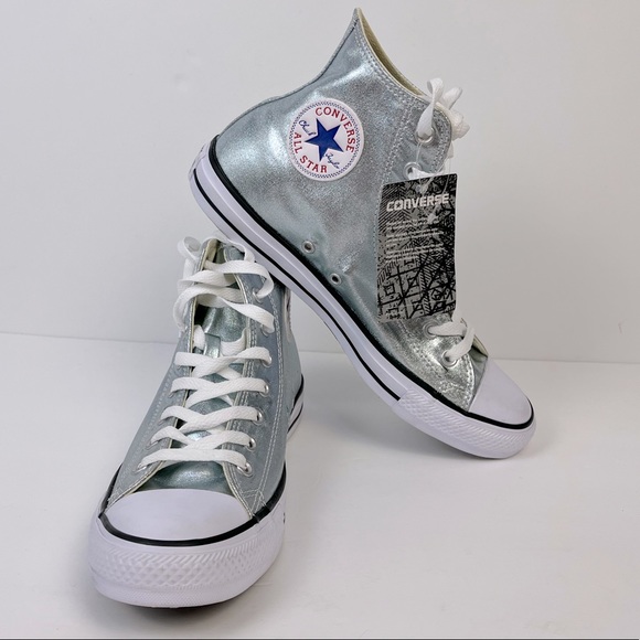 Converse All Star Glacier High Tops Men’s 8.5 Women’s 10.5 Ice Blue - Picture 10 of 16